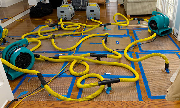 Professional Crawl Space Water Removal technician working in Alto, MI